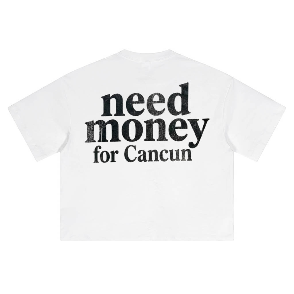 Unisex Heavyweight Short-Sleeved Oversized Cropped T-Shirt(280GSM)