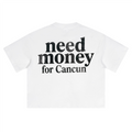 Unisex Heavyweight Short-Sleeved Oversized Cropped T-Shirt(280GSM)