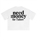 Unisex Heavyweight Short-Sleeved Oversized Cropped T-Shirt(280GSM)
