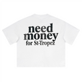 Unisex Heavyweight Short-Sleeved Oversized Cropped T-Shirt(280GSM)