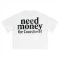 Unisex Heavyweight Short-Sleeved Oversized Cropped T-Shirt(280GSM)