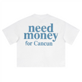Unisex Heavyweight Short-Sleeved Oversized Cropped T-Shirt(280GSM)