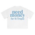 Unisex Heavyweight Short-Sleeved Oversized Cropped T-Shirt(280GSM)
