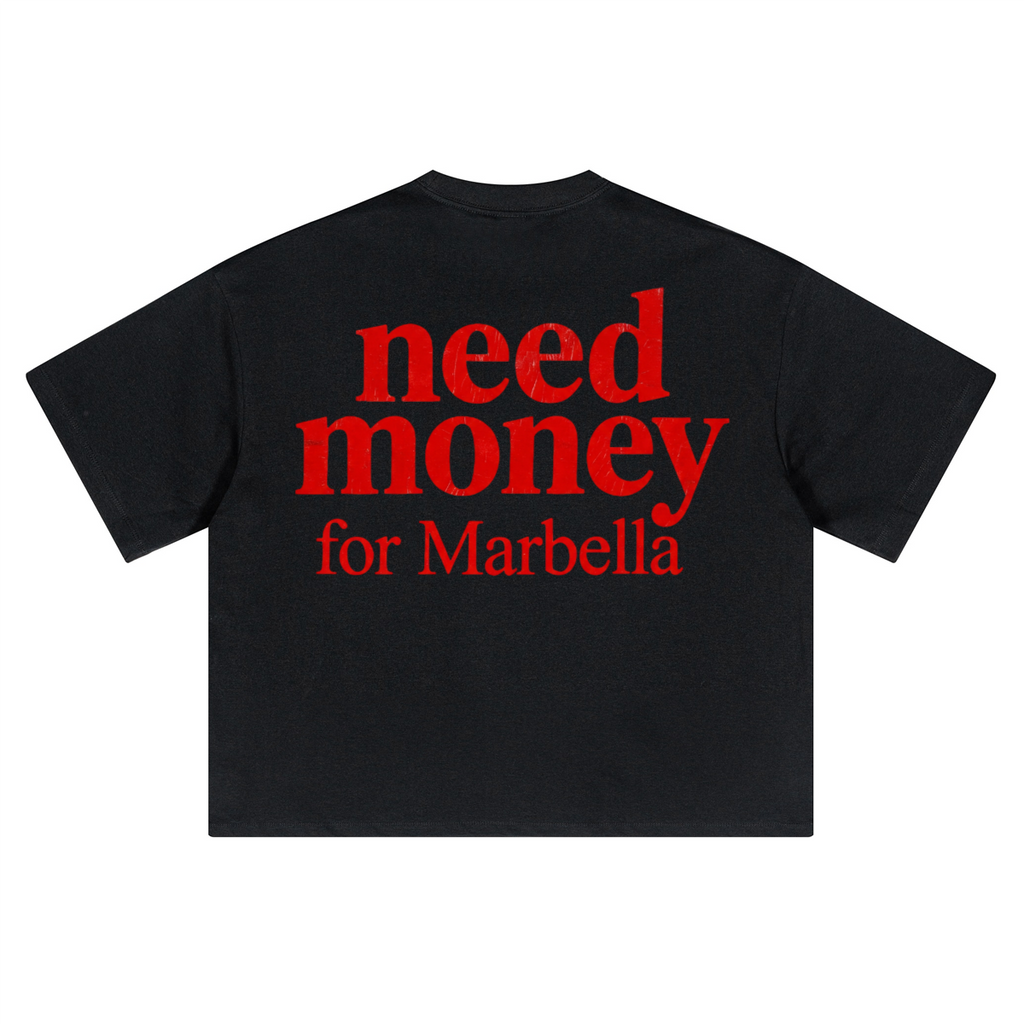 Unisex Heavyweight Short-Sleeved Oversized Cropped T-Shirt(280GSM)
