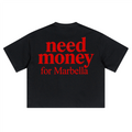 Unisex Heavyweight Short-Sleeved Oversized Cropped T-Shirt(280GSM)