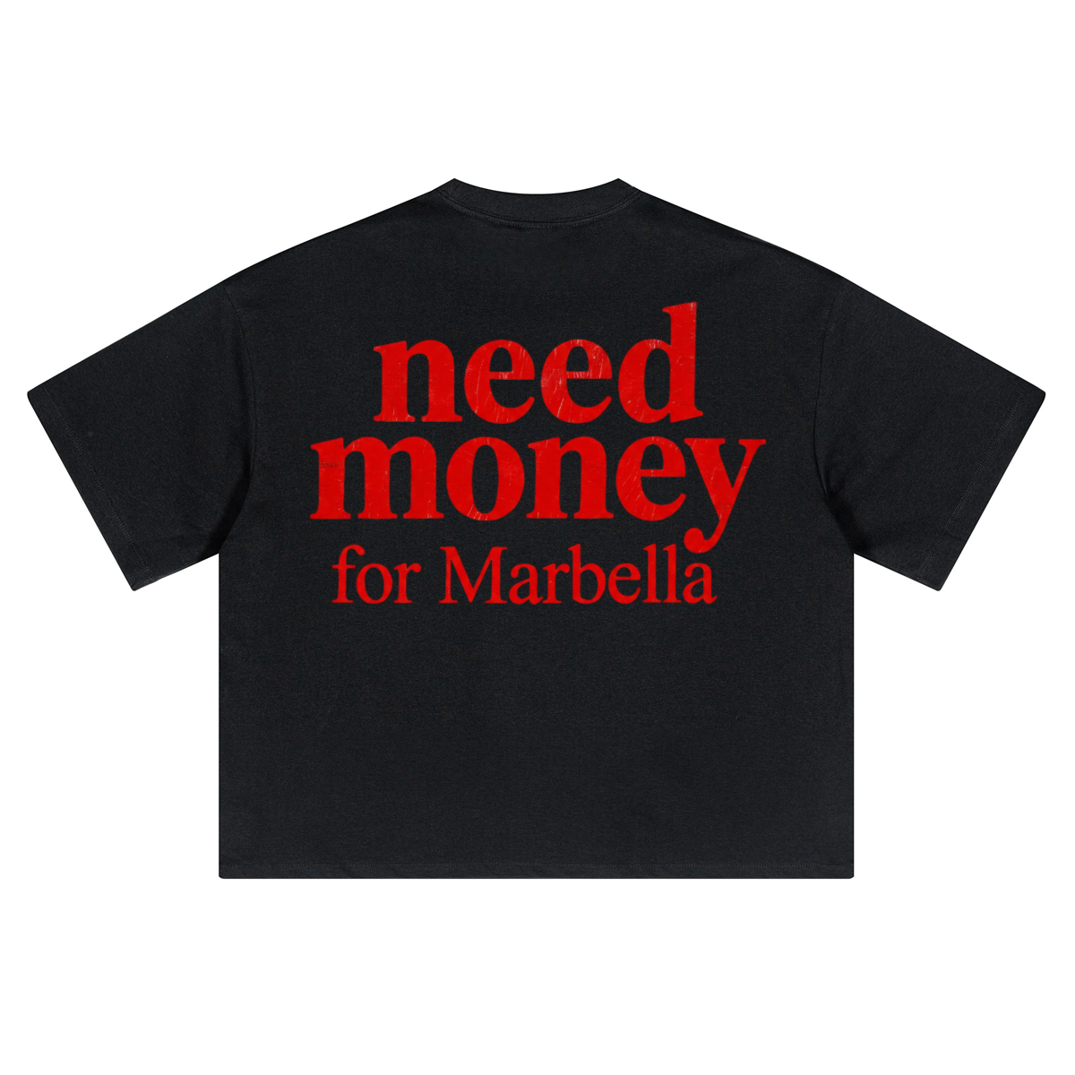 Unisex Heavyweight Short-Sleeved Oversized Cropped T-Shirt(280GSM)