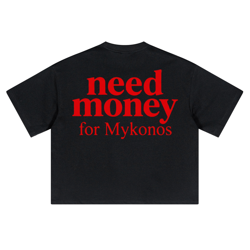 Unisex Heavyweight Short-Sleeved Oversized Cropped T-Shirt(280GSM)