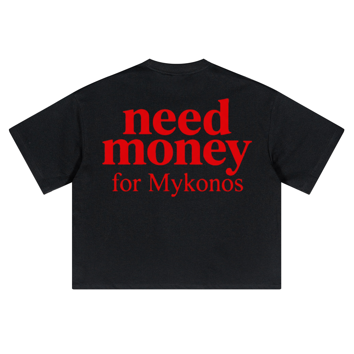 Unisex Heavyweight Short-Sleeved Oversized Cropped T-Shirt(280GSM)