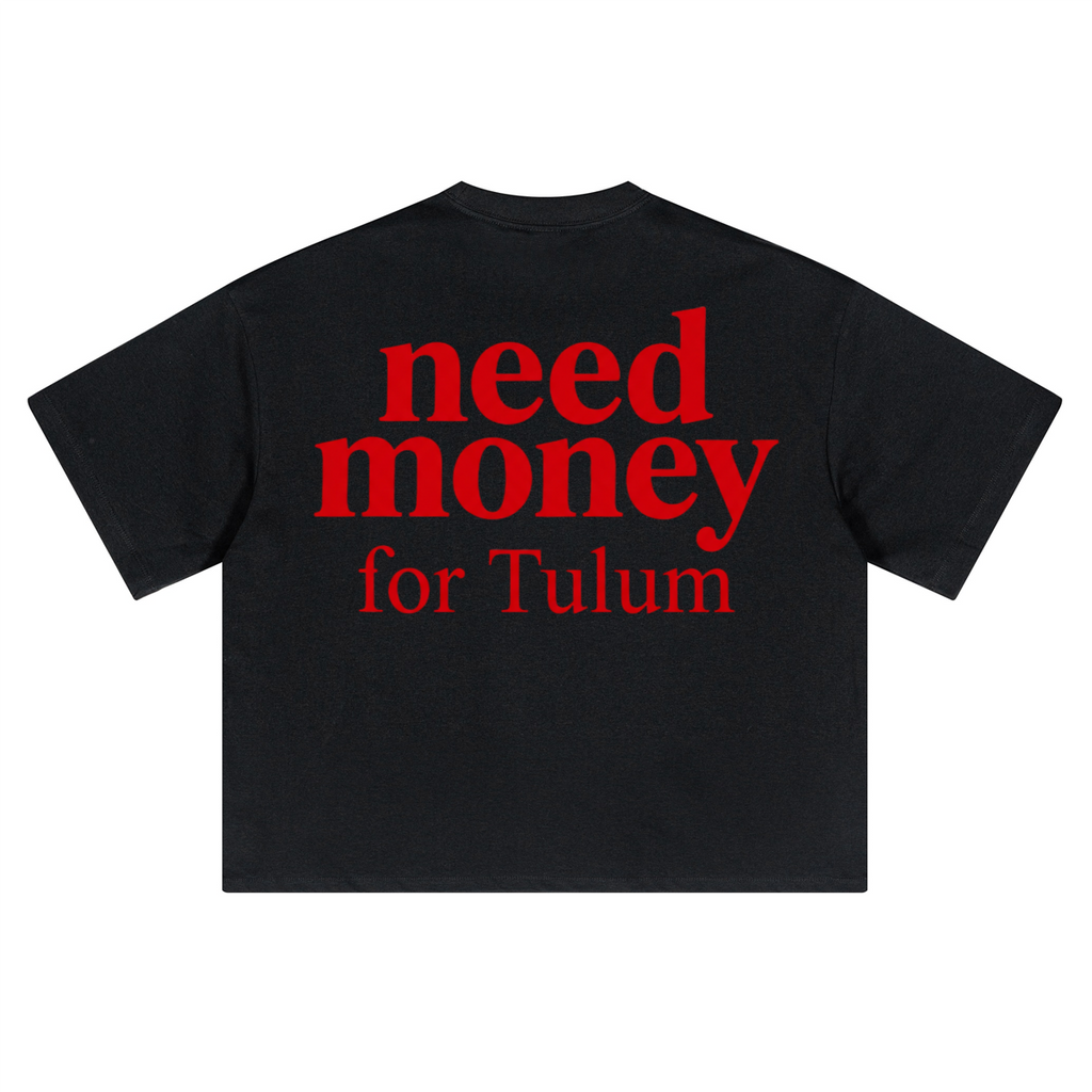 Unisex Heavyweight Short-Sleeved Oversized Cropped T-Shirt(280GSM)