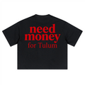 Unisex Heavyweight Short-Sleeved Oversized Cropped T-Shirt(280GSM)