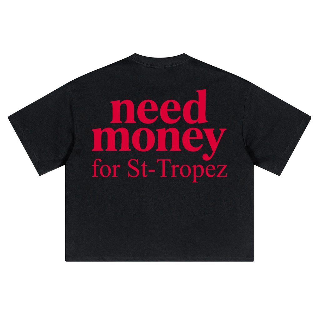 Unisex Heavyweight Short-Sleeved Oversized Cropped T-Shirt(280GSM)