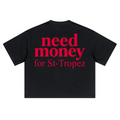 Unisex Heavyweight Short-Sleeved Oversized Cropped T-Shirt(280GSM)