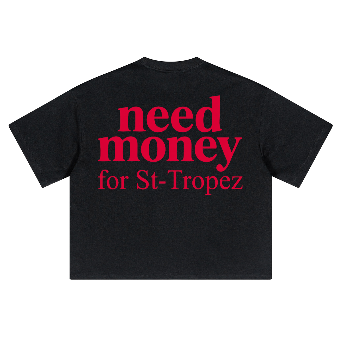Unisex Heavyweight Short-Sleeved Oversized Cropped T-Shirt(280GSM)