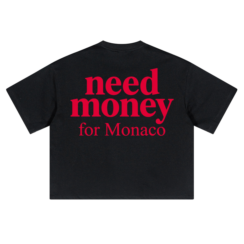 Unisex Heavyweight Short-Sleeved Oversized Cropped T-Shirt(280GSM)
