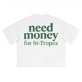 Unisex Heavyweight Short-Sleeved Oversized Cropped T-Shirt(280GSM)