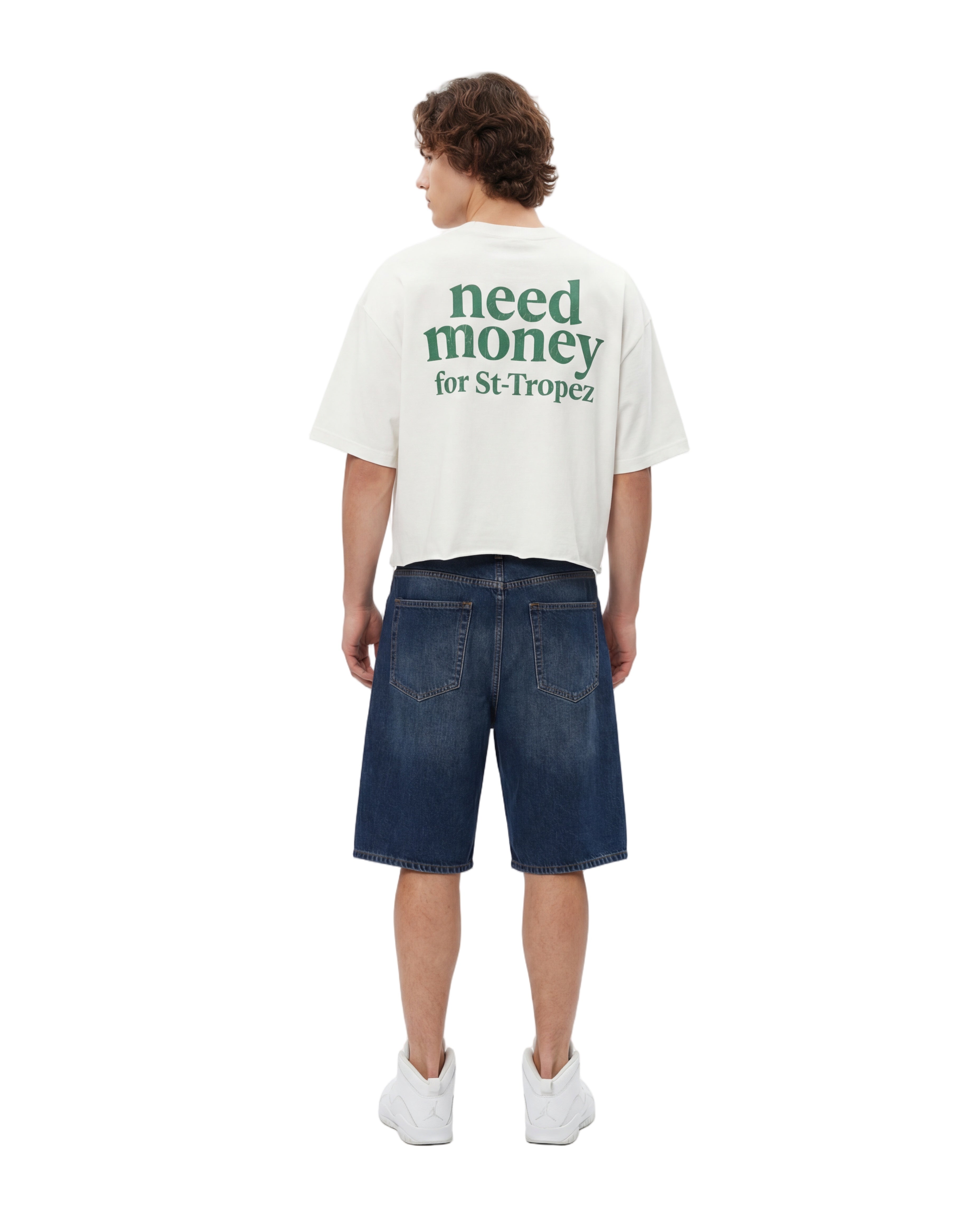 Unisex Heavyweight Short-Sleeved Oversized Cropped T-Shirt(280GSM)