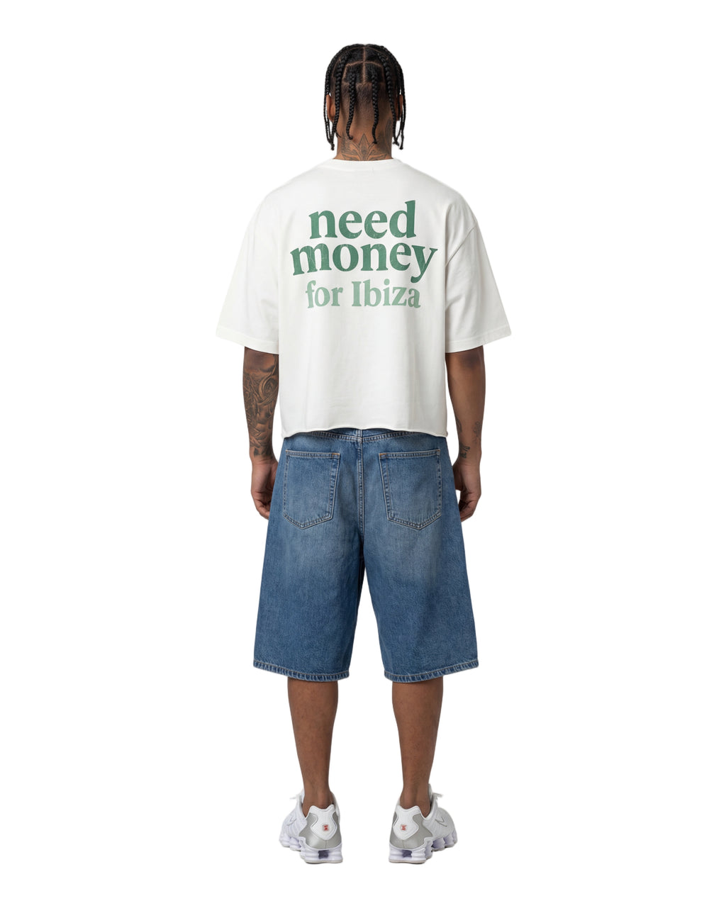 Unisex Heavyweight Short-Sleeved Oversized Cropped T-Shirt(280GSM)