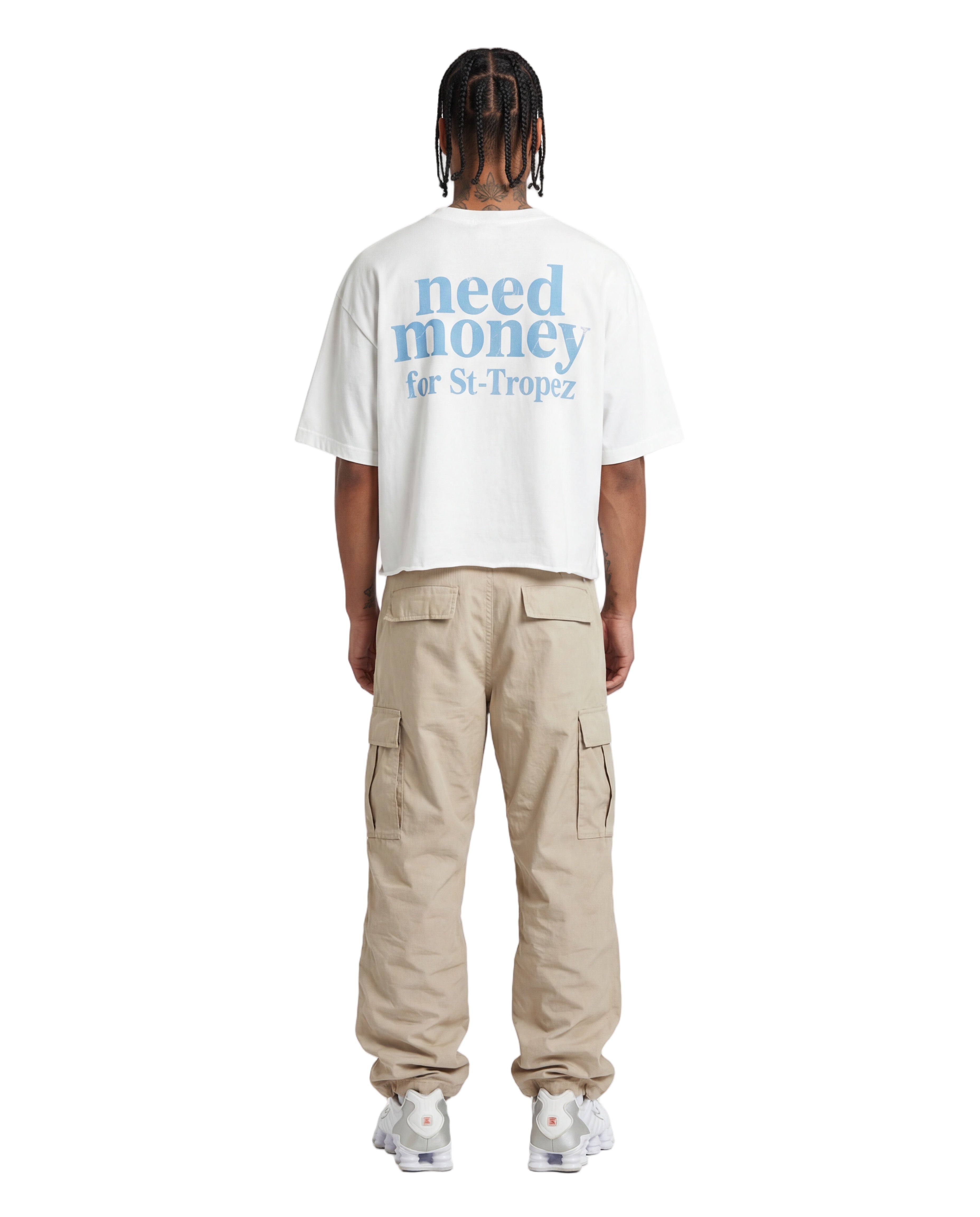Unisex Heavyweight Short-Sleeved Oversized Cropped T-Shirt(280GSM)