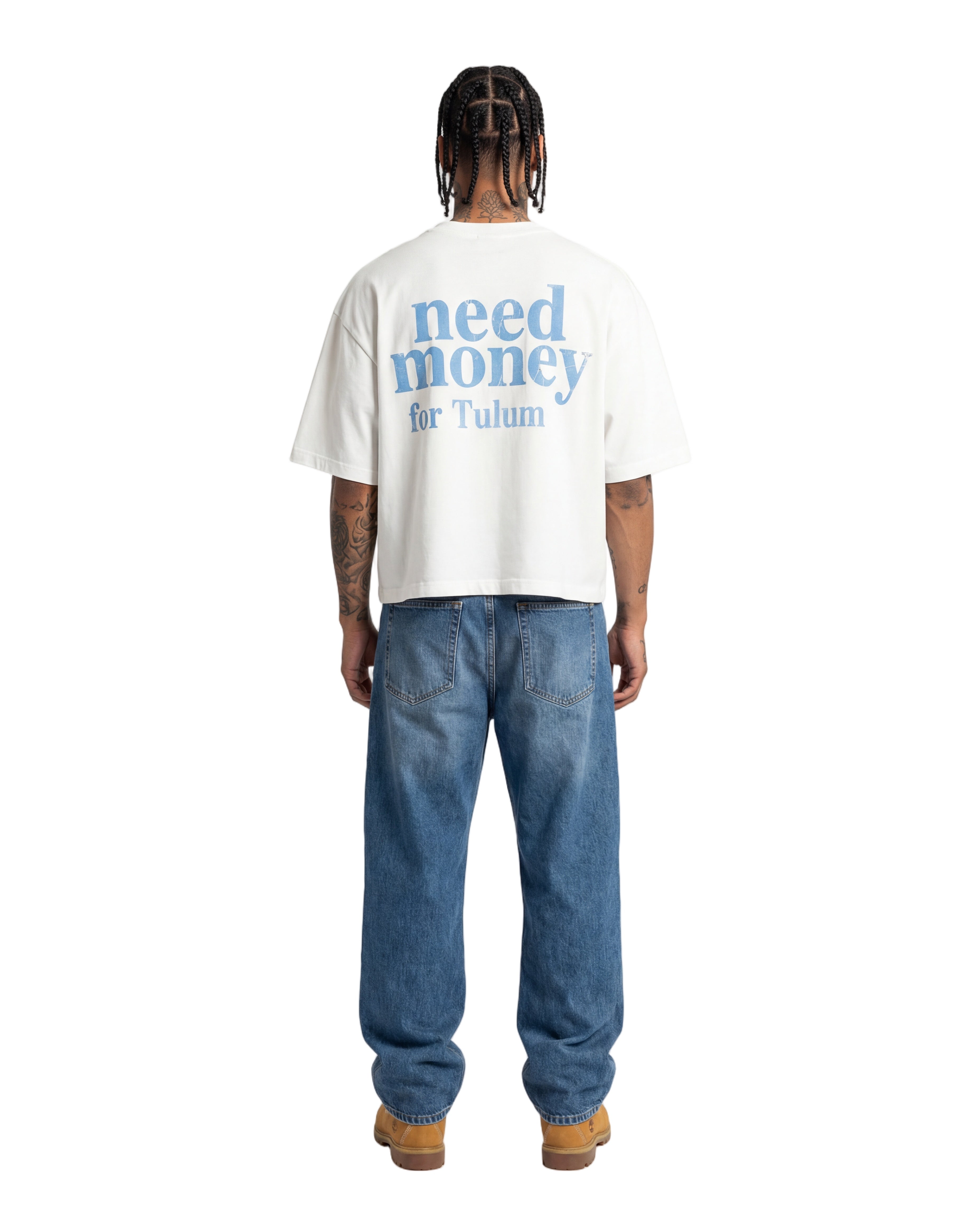 Unisex Heavyweight Short-Sleeved Oversized Cropped T-Shirt(280GSM)