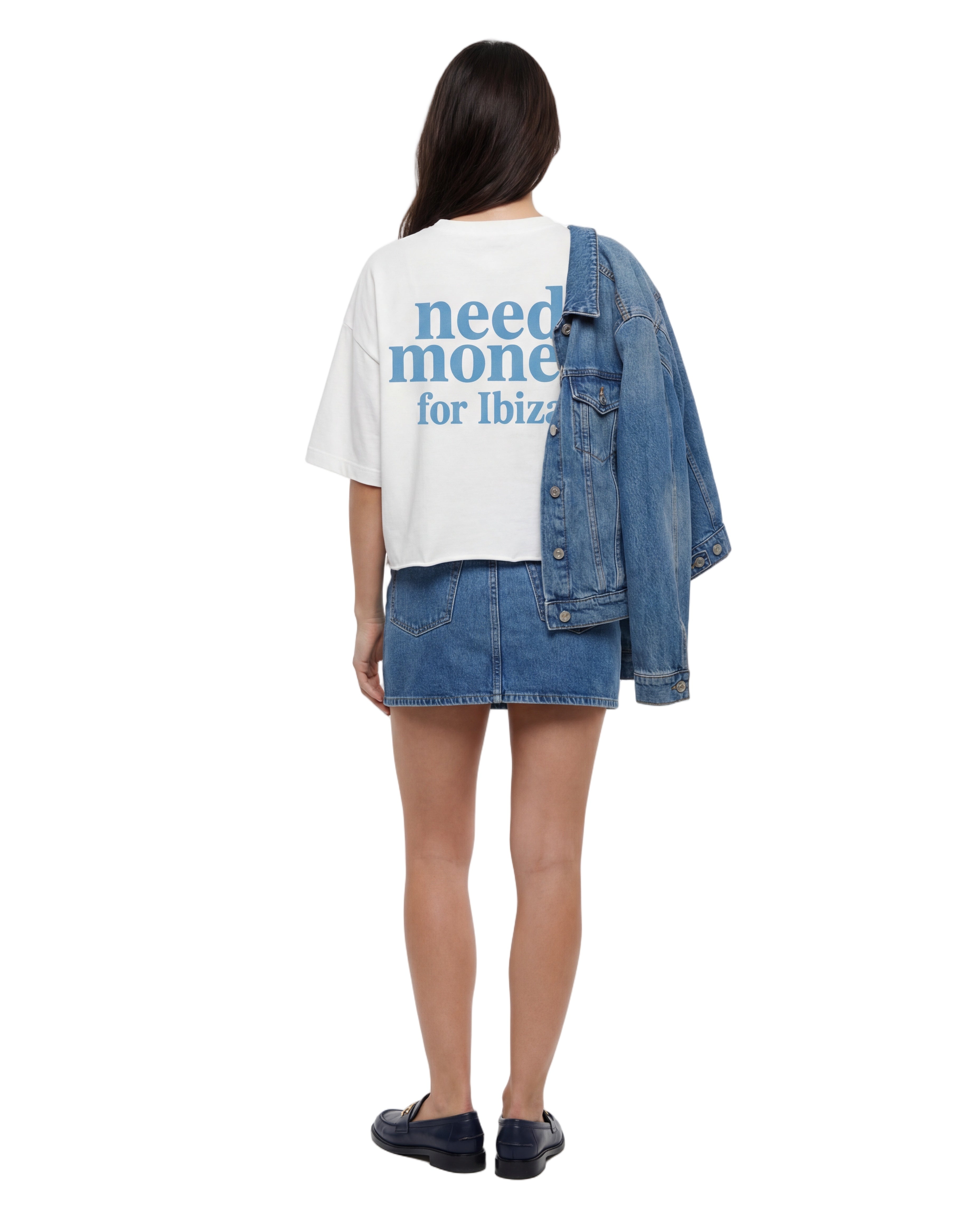 Unisex Heavyweight Short-Sleeved Oversized Cropped T-Shirt(280GSM)
