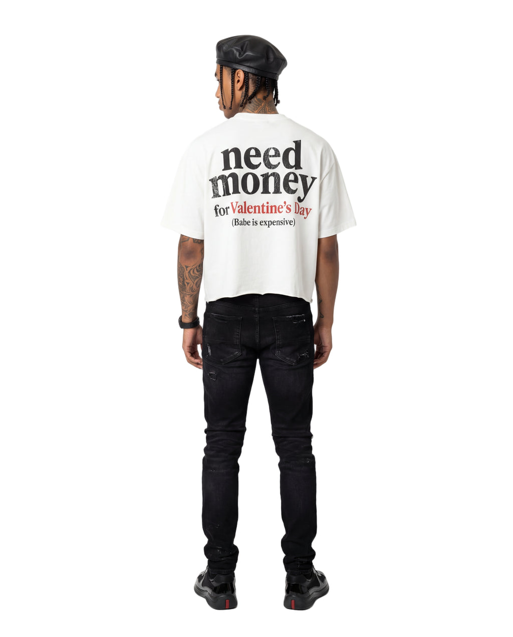 Unisex Heavyweight Short-Sleeved Oversized Cropped T-Shirt(280GSM)