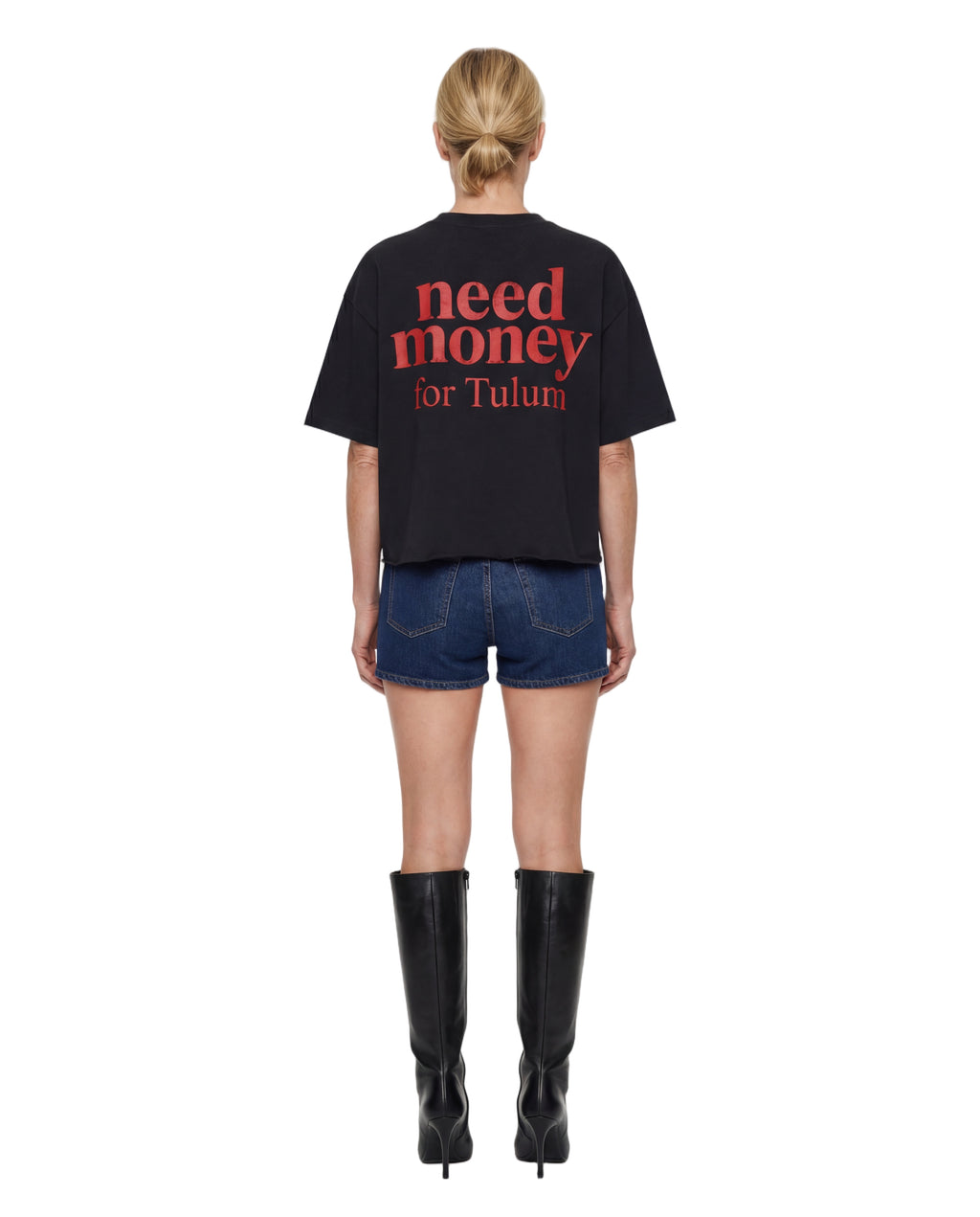 Unisex Heavyweight Short-Sleeved Oversized Cropped T-Shirt(280GSM)