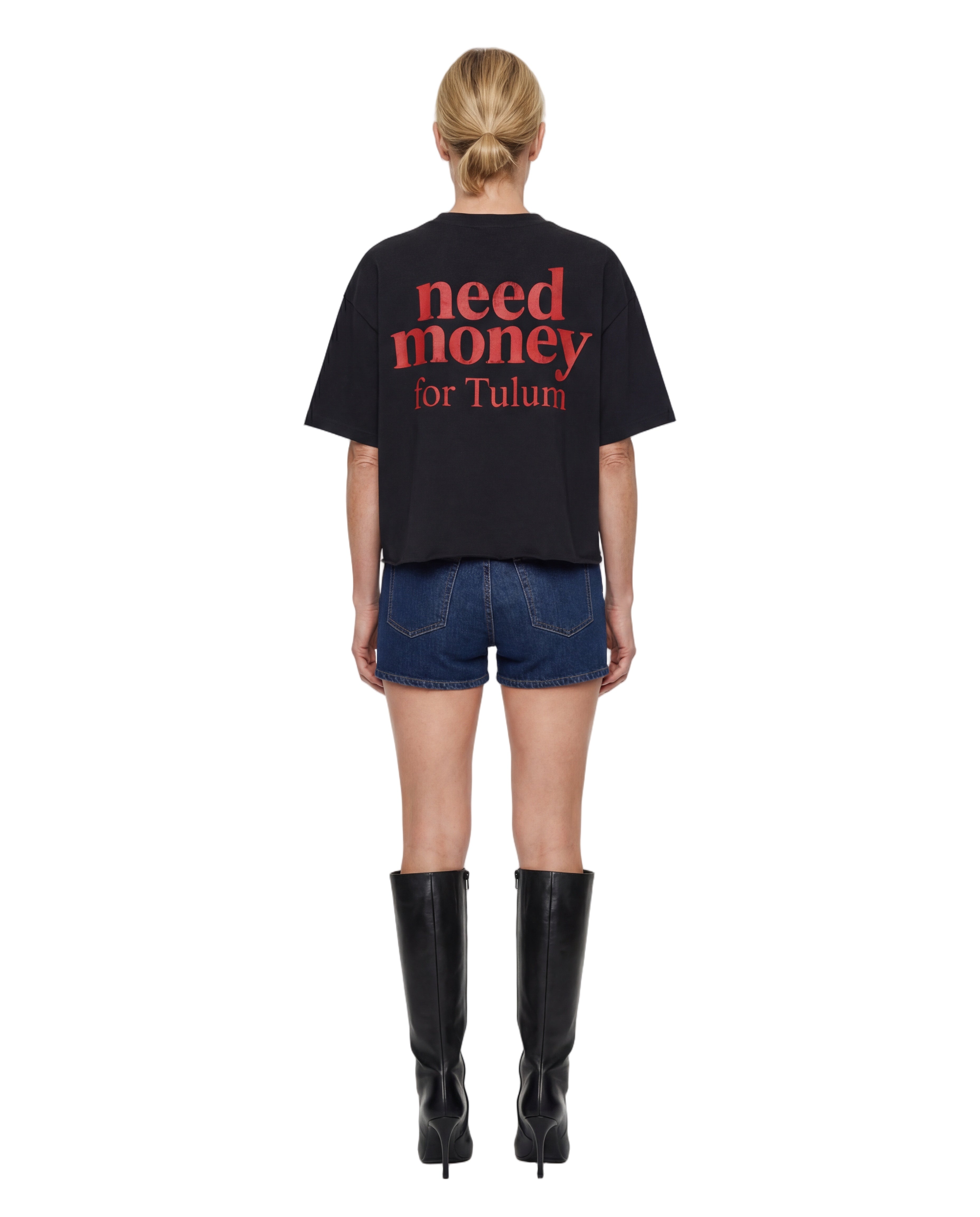 Unisex Heavyweight Short-Sleeved Oversized Cropped T-Shirt(280GSM)