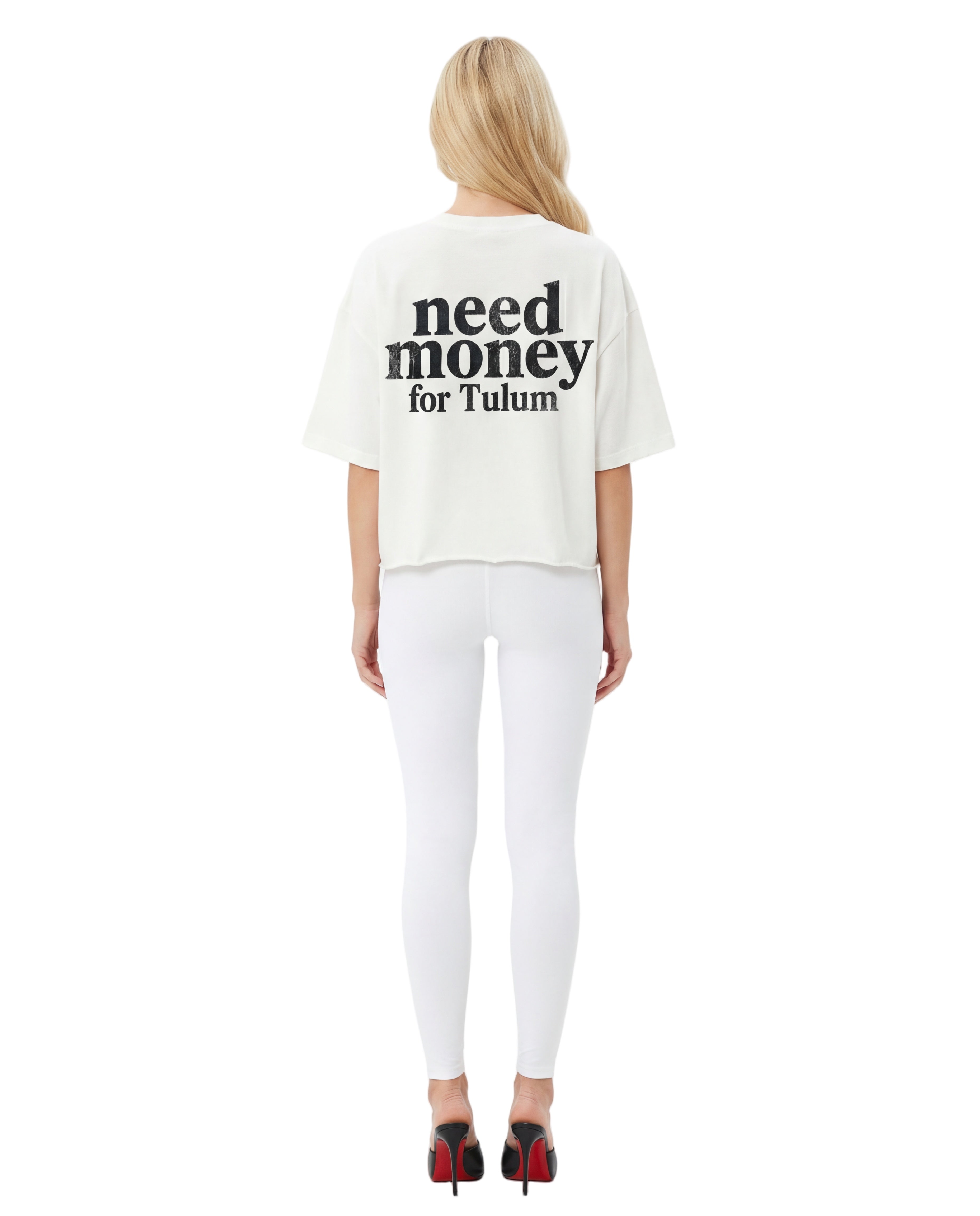 Unisex Heavyweight Short-Sleeved Oversized Cropped T-Shirt(280GSM)