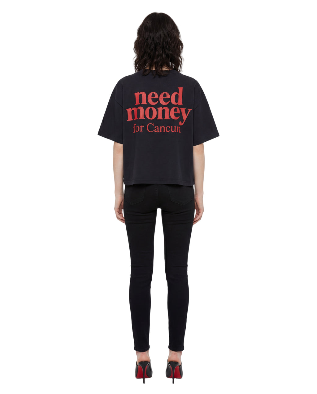 Unisex Heavyweight Short-Sleeved Oversized Cropped T-Shirt(280GSM)