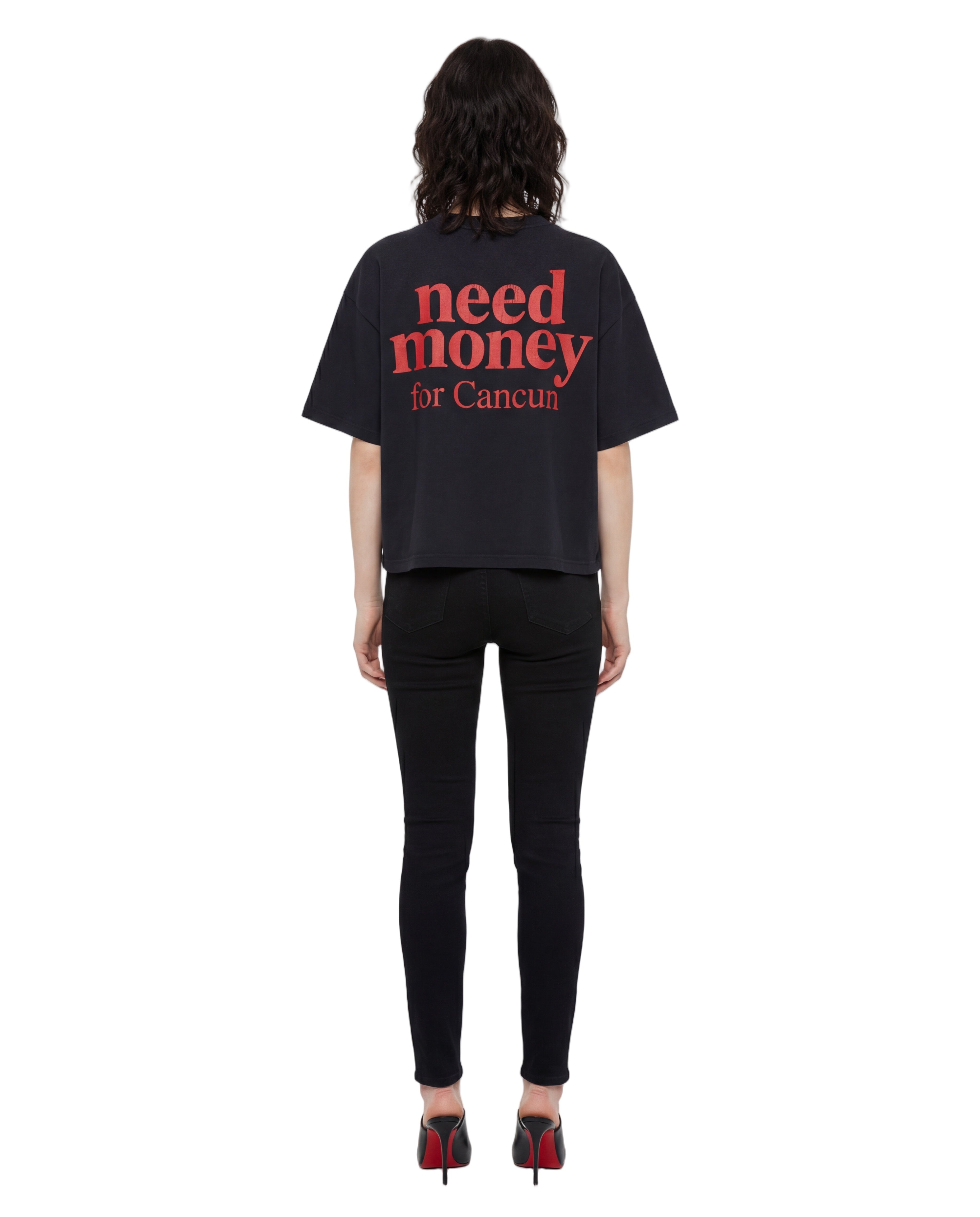 Unisex Heavyweight Short-Sleeved Oversized Cropped T-Shirt(280GSM)
