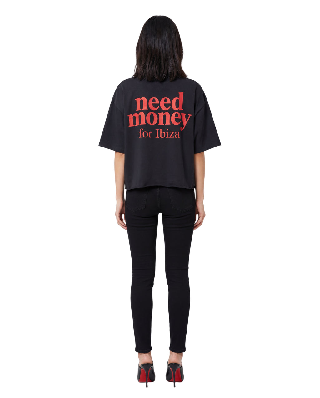 Unisex Heavyweight Short-Sleeved Oversized Cropped T-Shirt(280GSM)