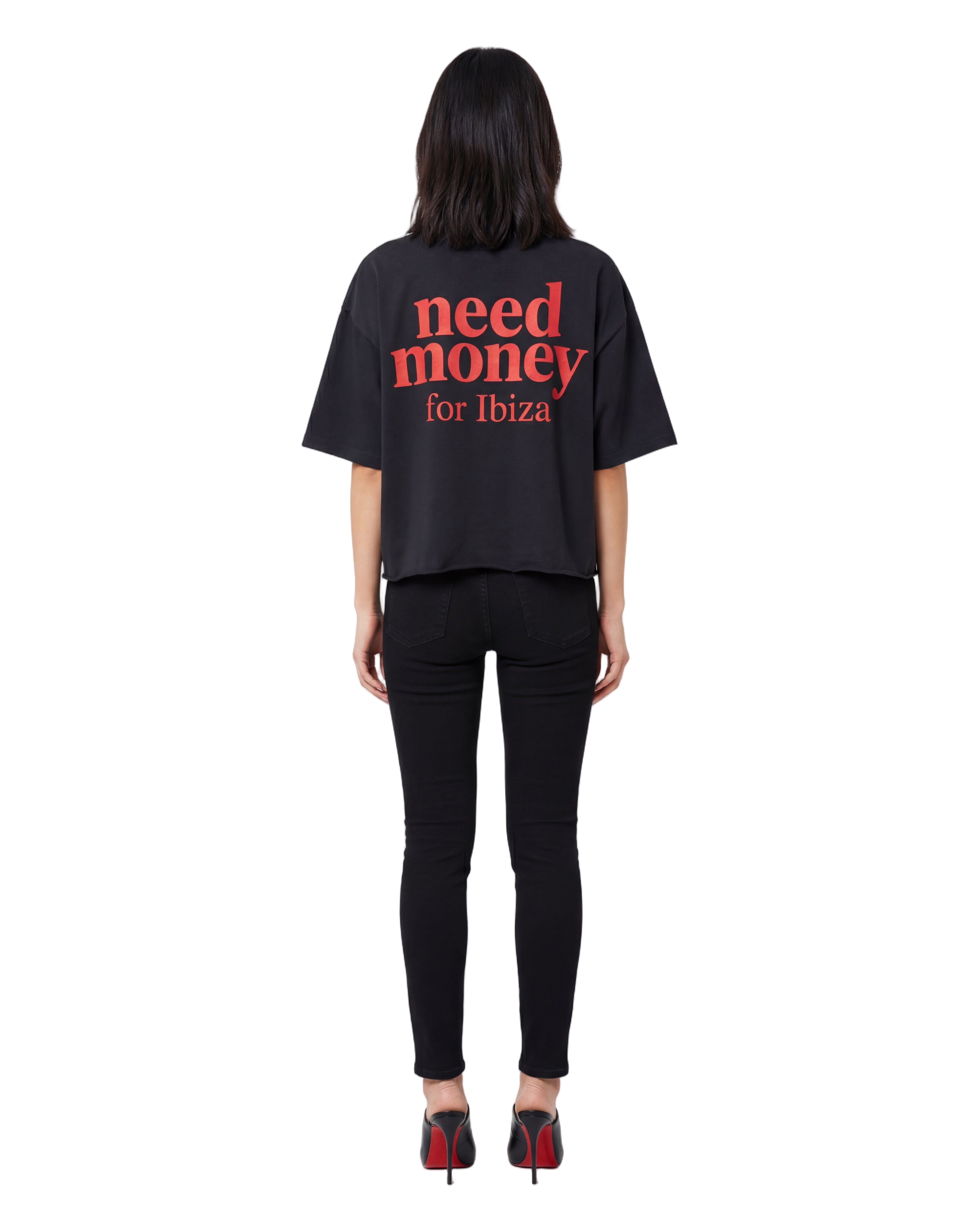 Unisex Heavyweight Short-Sleeved Oversized Cropped T-Shirt(280GSM)