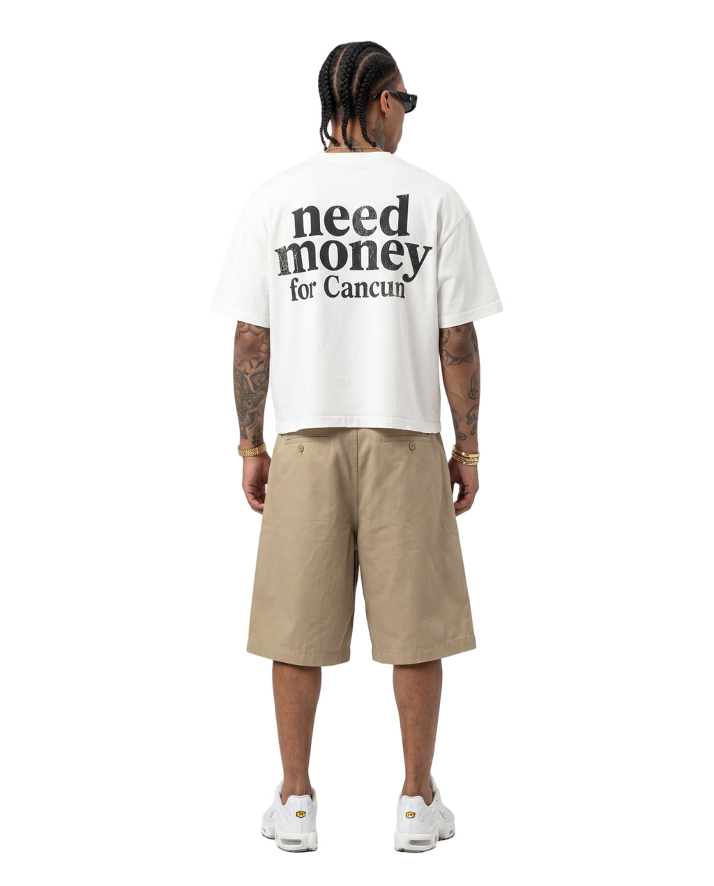 Unisex Heavyweight Short-Sleeved Oversized Cropped T-Shirt(280GSM)