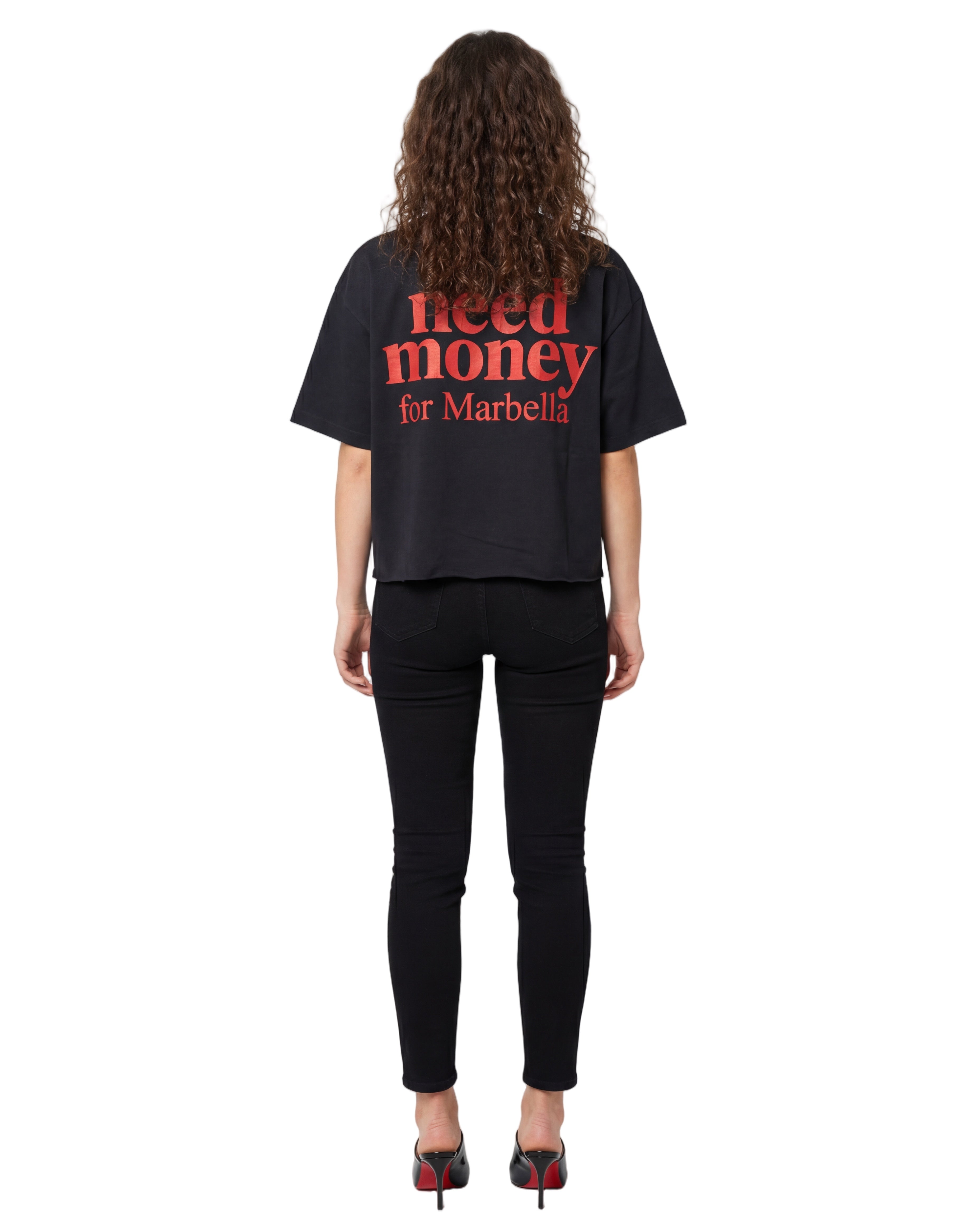 Unisex Heavyweight Short-Sleeved Oversized Cropped T-Shirt(280GSM)